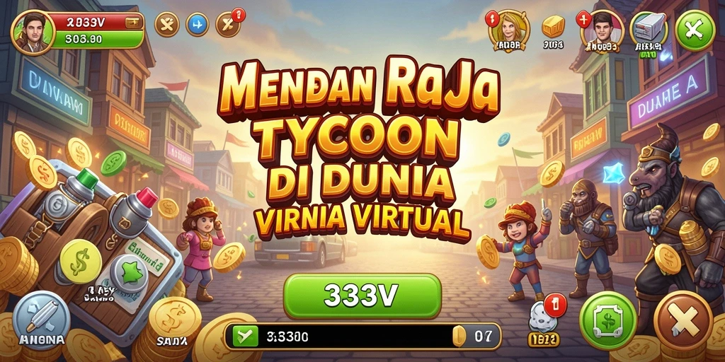 Screenshot gameplay 333V menunjukkan strategi manajemen bisnis yang seru.