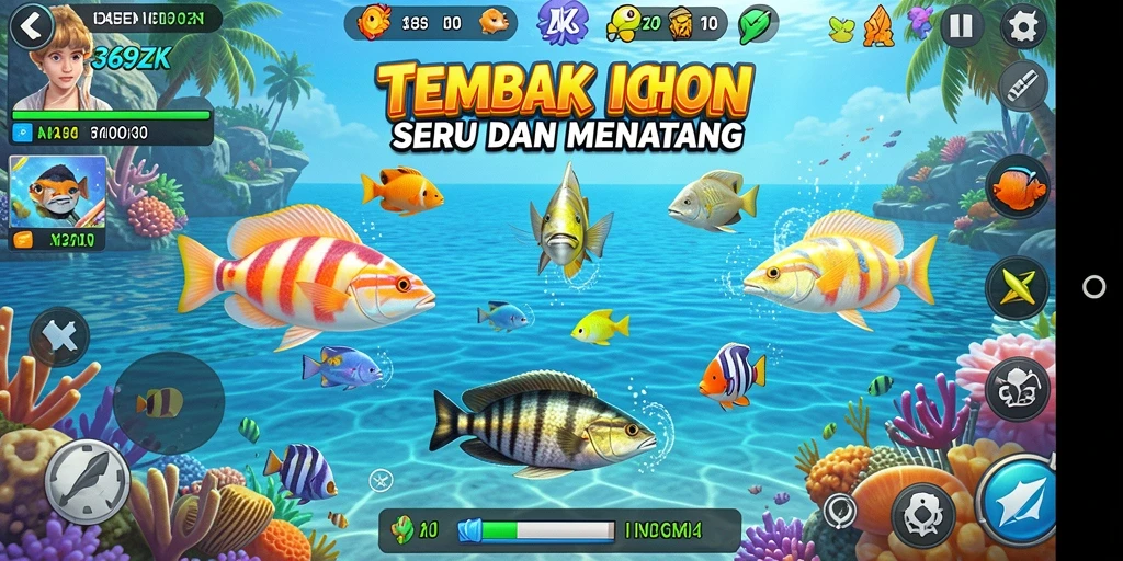 Screenshot gameplay seru Tembak Ikan di 369ZK.