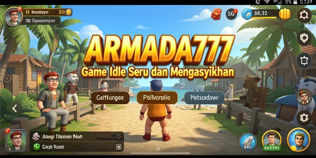 Tampilan gameplay ARMADA777 yang mengasyikkan dan penuh petualangan.