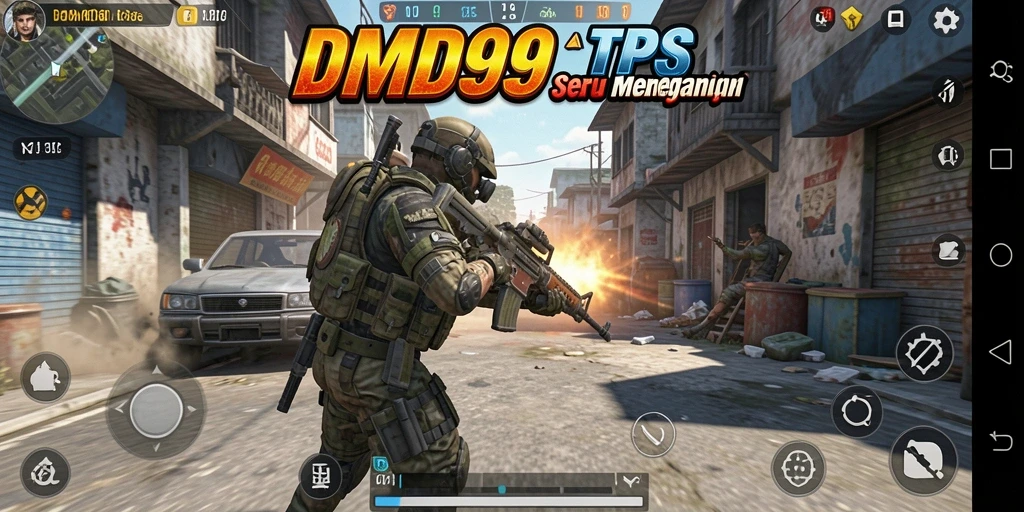 Screenshot gameplay seru DMD999 di dunia TPS yang menegangkan.