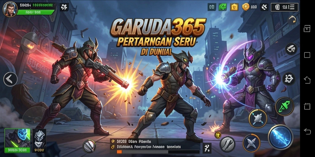 Tampilan dinamis dari pertarungan yang intens di GARUDA365.