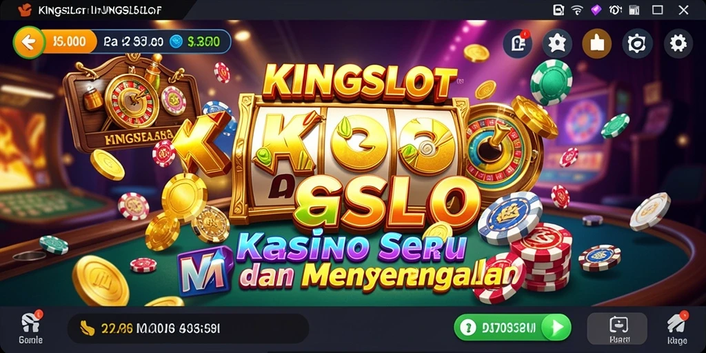 Tampilan gameplay seru dari aplikasi KINGSLOT dengan berbagai tema slot.