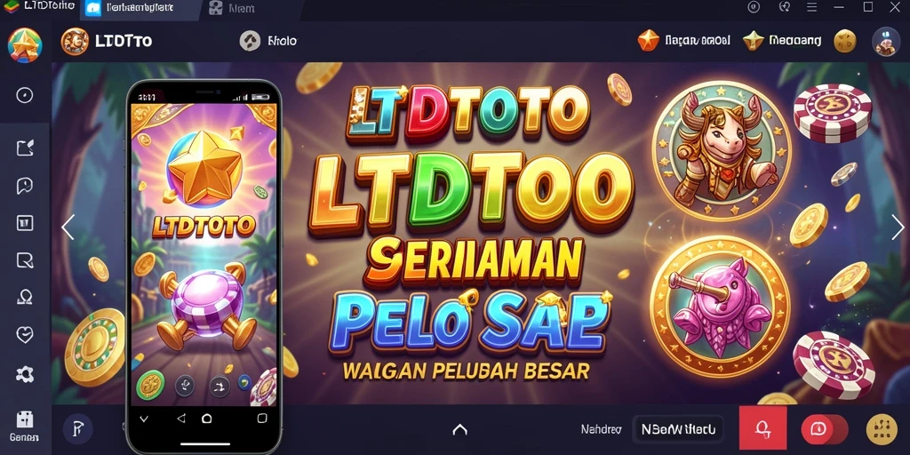 Tampilan menarik dari gameplay LTDTOTO pada permainan Slot.