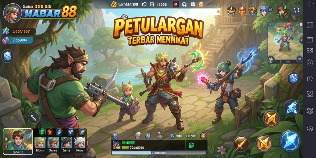Tampilan gameplay MABAR88 yang menarik di dunia terbuka.