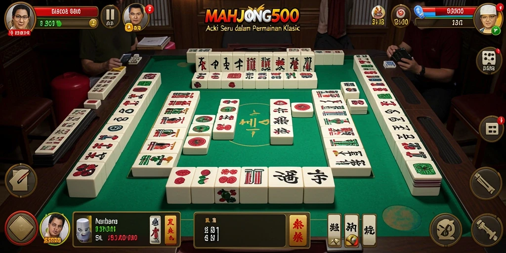Tangkapan layar gameplay MAHJONG500 yang penuh aksi dan tantangan.