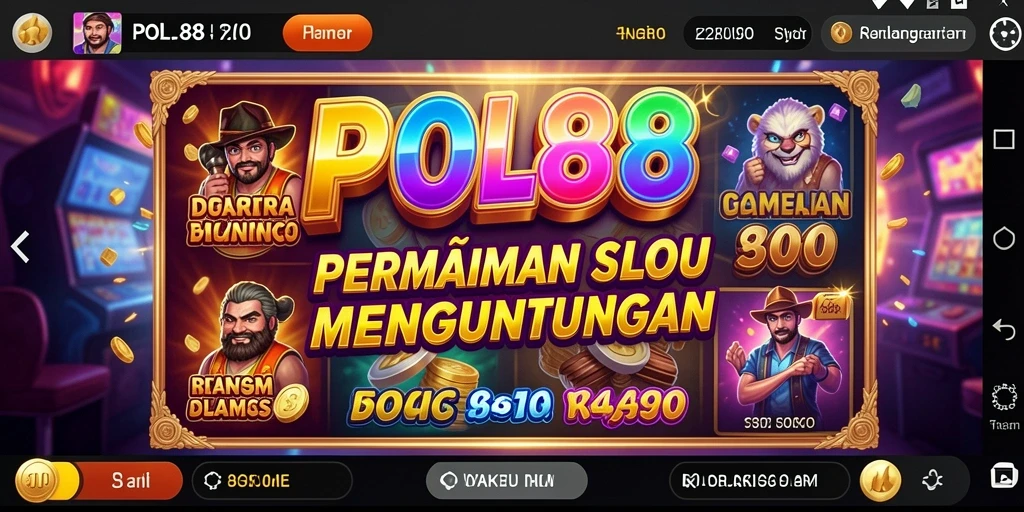 Tampilan gameplay Slot POL88 yang mengasyikkan dan penuh warna.
