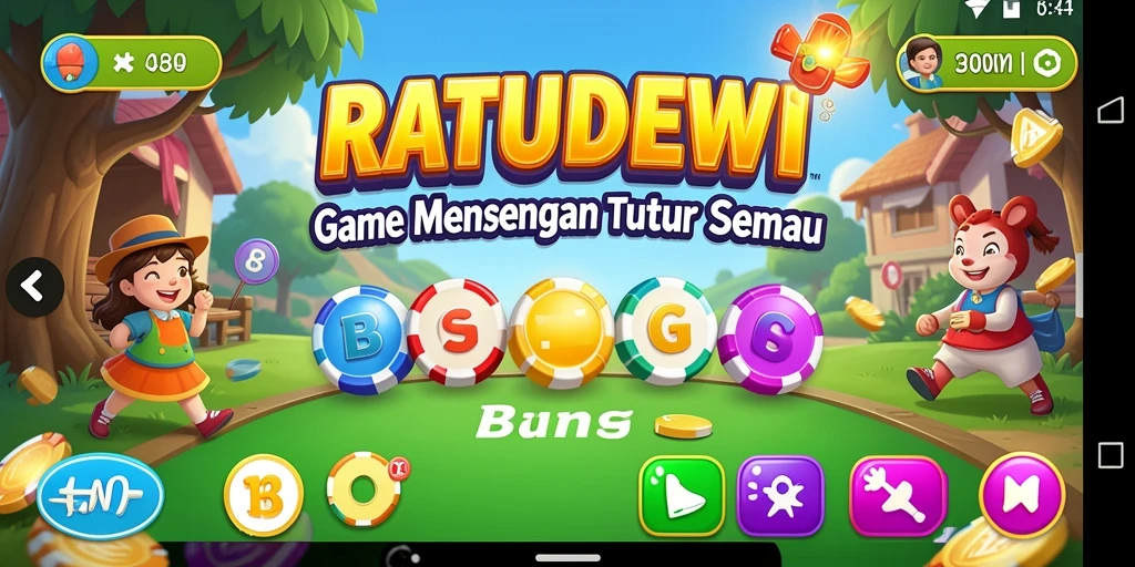Screenshot gameplay utama RATUDEWI yang menunjukkan suasana Bingo.