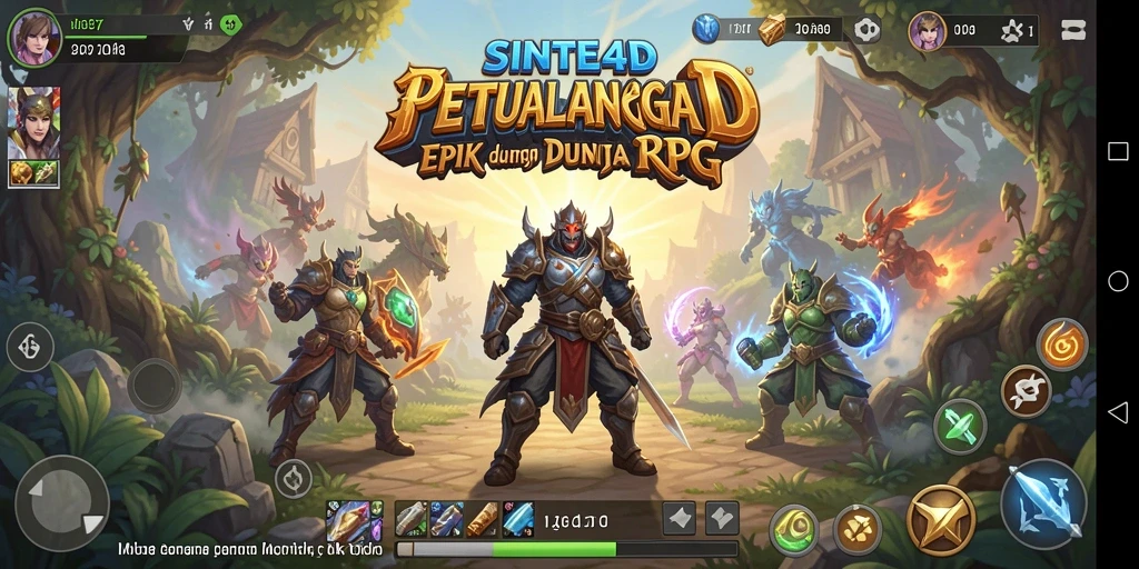 Tampilan gameplay RPG yang menakjubkan dari SINTE4D.