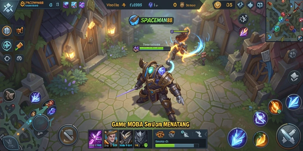 Tampilan seru dari gameplay <strong>SPACEMAN88</strong> yang menampilkan pertempuran tim yang intens.